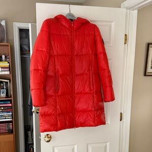 SAVE THE DUCK Red Puffer Jacket